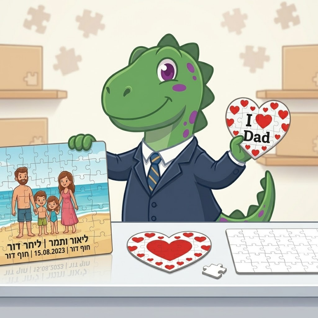 פאזלים בעיצוב אישי | פאזל עם תמונה והדפסה איכותית