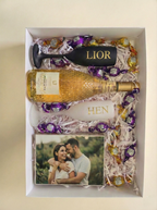 מארז בלוק עץ עם תמונה כוסות ויין