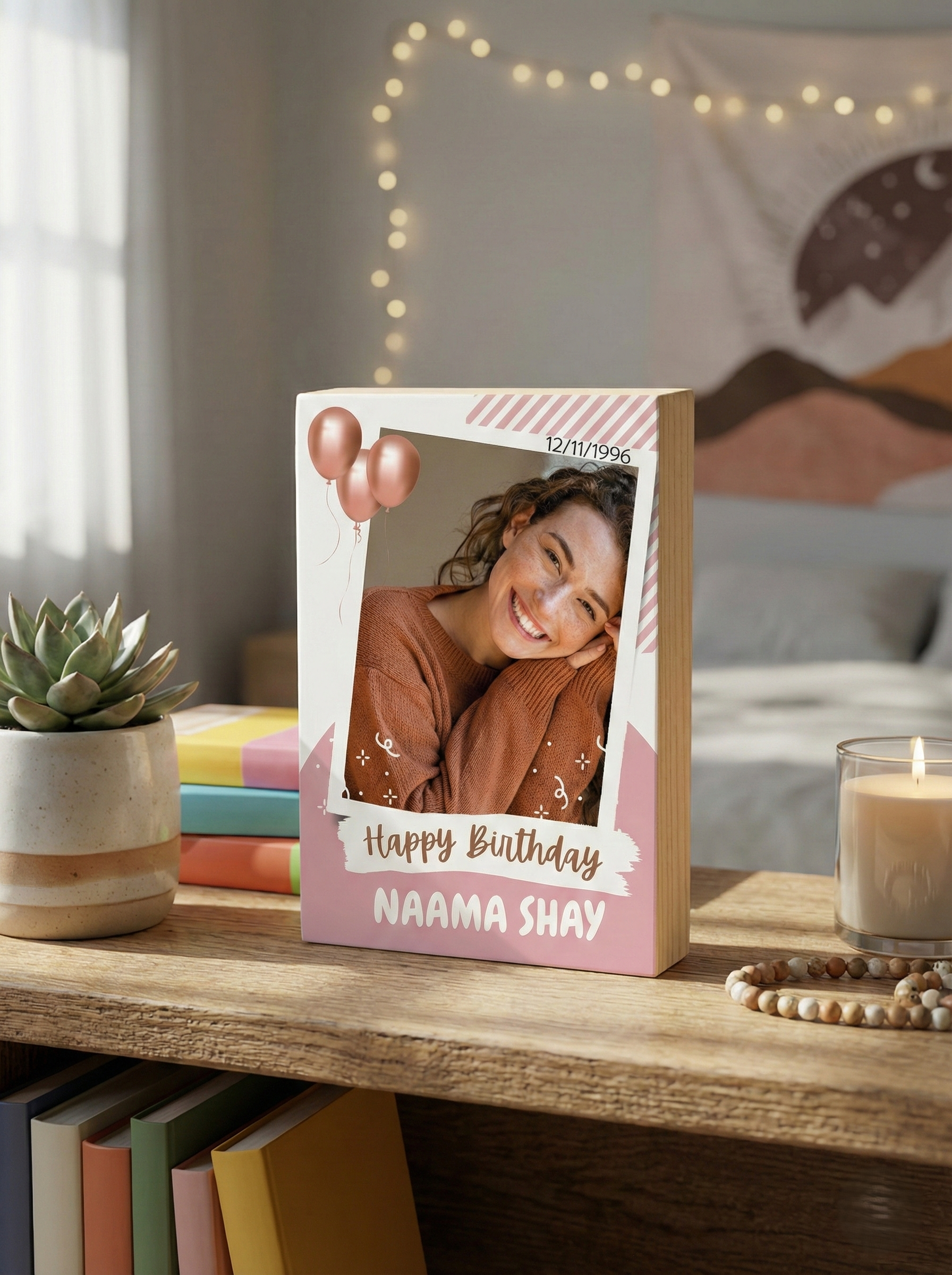 בלוק יום ההולדת לחגוג את הרגע בסטייל – התמונה שלך, התאריך שלך