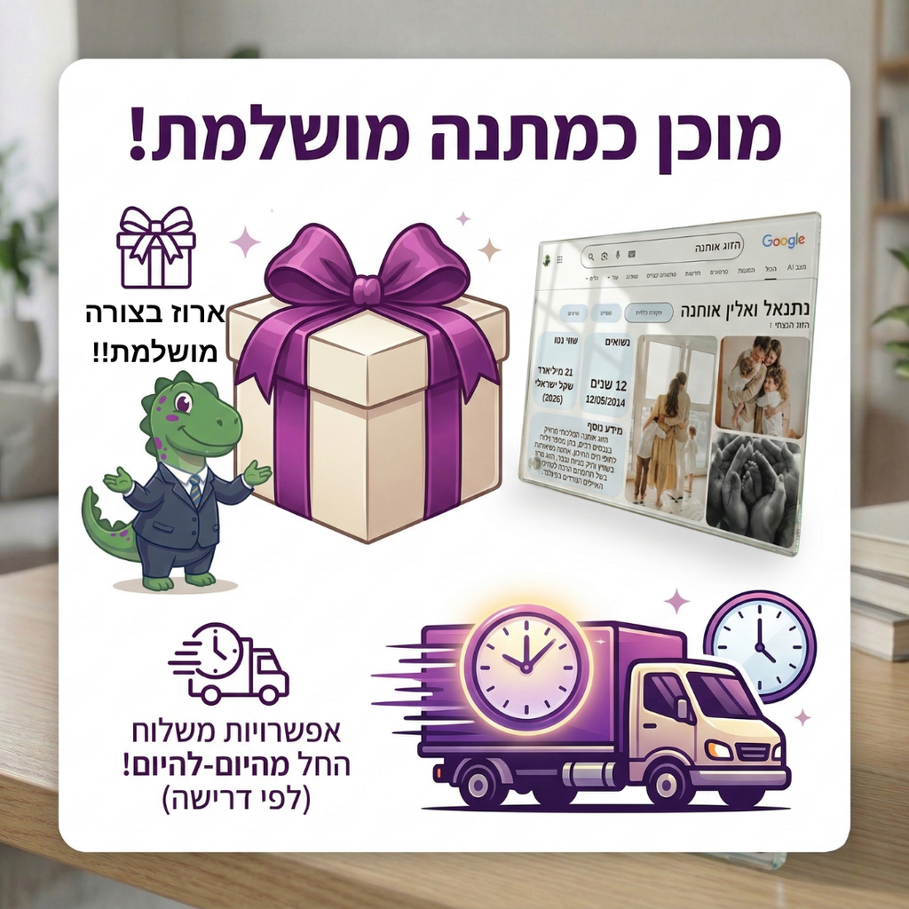 SearchGlass™ - הופכים אתכם לערך בוויקיפדיה | מתנה מקורית ואישית