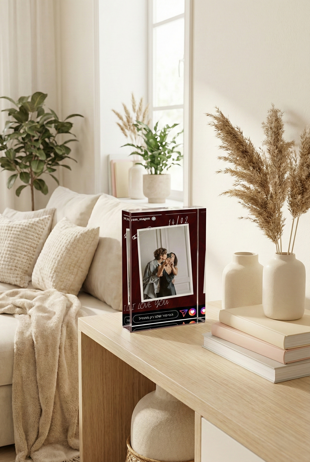 StoryGlass™ - בלוק קריסטל עם סטורי בעיצוב אישי